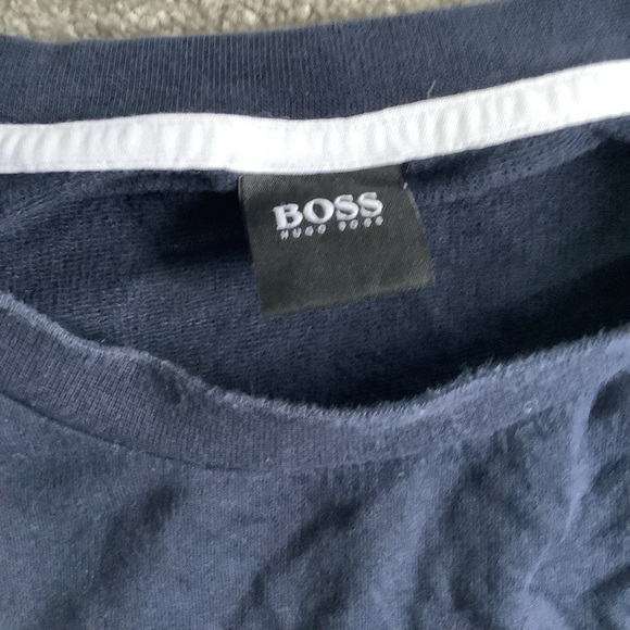 Men’s Hugo boss long sleeve T-shirt in navy size XL - Picture 3 of 4